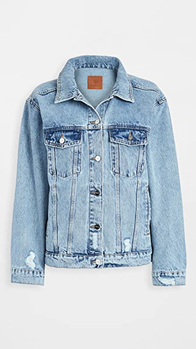 Anine Bing Rory Denim Jacket In Blue