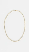 ALEXA LEIGH 4MM YELLOW GOLD NECKLACE,ALEIG30012