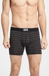 Saxx Vibe Stretch Boxer Briefs In Black/ Gradient Stripe