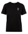 AMI ALEXANDRE MATTIUSSI AMI LOGO CREW-NECK T-SHIRT,000640474