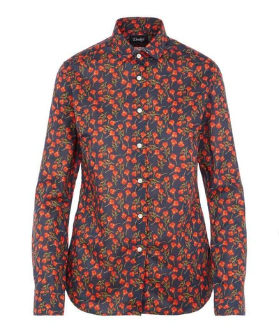 Liberty London Ros Classic Shirt In Blue