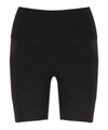 Beyond Yoga Spacedye In The Mix High-waist Biker Shorts In Darkest Night