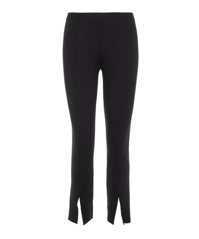 The Row Thilde Scuba Front Slit Trousers In Black