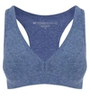 Beyond Yoga Spacedye Lift Your Spirits Bra In Serene Blue