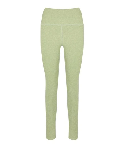 Beyond Yoga Spacedye Midi High-waist Leggings In Pale Pine