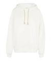 Acne Studios Oversized Dropped Shoulder Hoodie In White