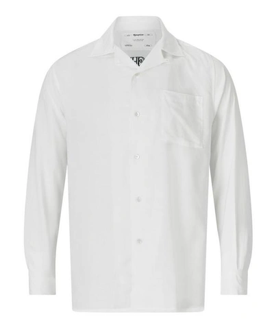 Reception Devils Work Bowling Shirt In White