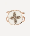 Pascale Monvoisin 9ct Rose Gold Bowie N 2 Diamond And Bakelite Ring