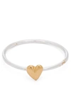 ALEX MONROE GOLD AND SILVER TINY HEART RING,000697915