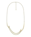 SHAUN LEANE GOLD PLATED VERMEIL SILVER DOUBLE HOOK NECKLACE,000645459