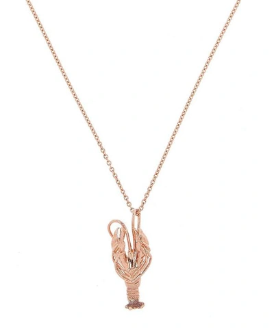 Alex Monroe Rose Gold-plated Lobster Necklace