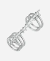 SHAUN LEANE SILVER SERPENT'S TRACE LONG DOUBLE BAND RING,000704521