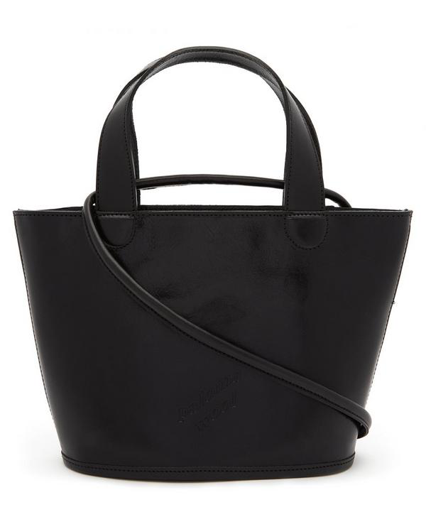 Paloma Wool Catan Small Leather Tote Bag In Black | ModeSens