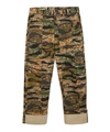 DRIES VAN NOTEN CAMO FLOWER PATCH TROUSERS,000641515