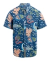 Reyn Spooner Deep Sea Jive Print Button-down Shirt In Blue