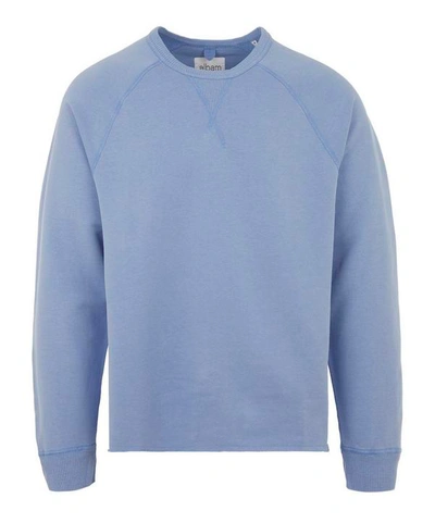 Albam Hemp Long Sleeve Sweatshirt In Light Blue