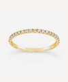 Dinny Hall Gold Micro Set Half Eternity Ring In Gold