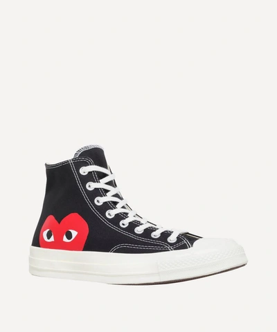 Converse Comme Des Garcons Play X  Chuck Taylor Canvas Sneakers Hi In Black