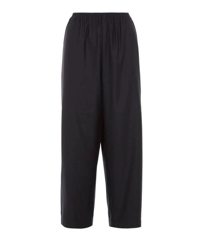 Eskandar Stretch-wool Japanese Trousers In Navy