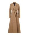 AMI ALEXANDRE MATTIUSSI VIRGIN WOOL-BLEND LONG TRENCH COAT,000640483