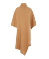 CHLOÉ HIGH-NECK CASHMERE PONCHO,000641339