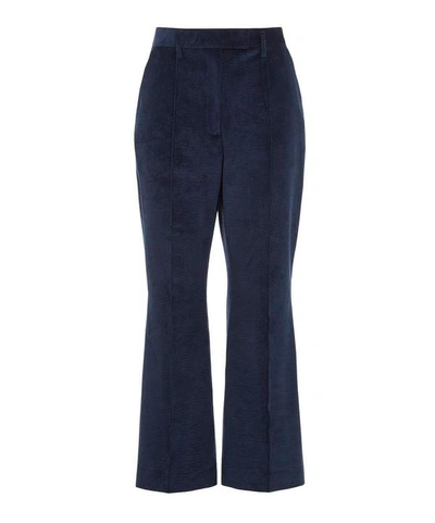 Acne Studios High-rise Cotton-blend Corduroy Trousers In Flared Corduroy Trousers