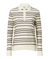 GIULIVA HERITAGE COLLECTION STRIPED POLO-COLLAR KNIT,000645200