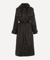 Moncler Bouteille Embossed Logo Raincoat In Black