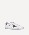 GOLDEN GOOSE SUPERSTAR LEATHER AND CANVAS TRAINERS - SIZE 9,000649305