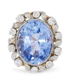 KOJIS GOLD SAPPHIRE AND DIAMOND CLUSTER RING,000648376