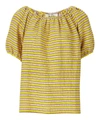 ACE AND JIG GELATO PUFF SLEEVE STRIPED TOP,000702141