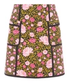 Liberty London Ophelia Stretch Cotton Mini Skirt In Black
