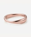 Monica Vinader Rose Gold Plated Vermeil Silver Nura Reef Stacking Ring In Rose Gold Vermeil