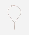 Monica Vinader Womens Rose Gold Fiji Button 18ct Rose-gold Vermeil And Diamond Necklace 1 Size In Rose Gold Vermeil