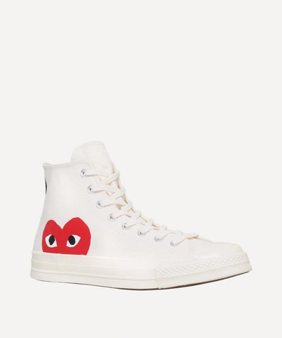 Converse Comme Des Garcons Play X  Chuck Taylor Canvas Sneakers Hi In White