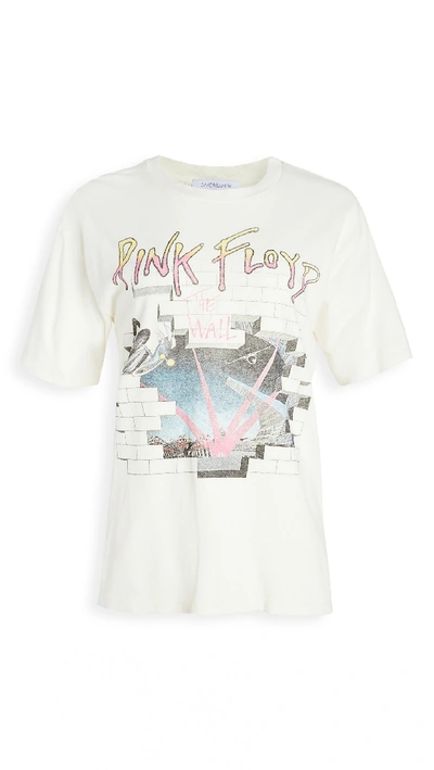 One By Daydreamer One By Pink Floyd Headmaster Weekend Tee In Stone Vintage White