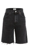 Agolde 90's Pinch Waist High Rise Straight Leg Shorts In Paranormal