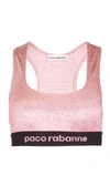 PACO RABANNE METALLIC SPORTS BRA