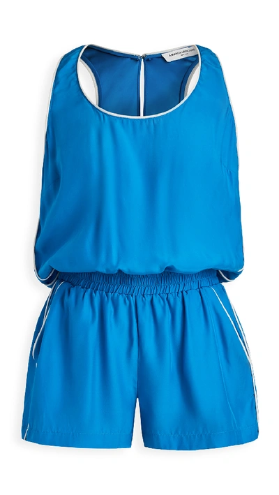 Amanda Uprichard Beacon Romper In Sky