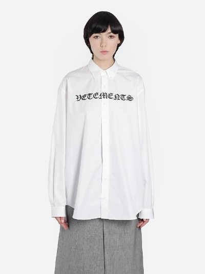 Vetements Shirts In White