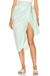 JOHANNA ORTIZ MINT ECO WARRIOR WRAP SKIRT,JOTZ-WQ9