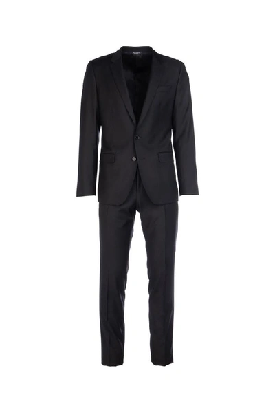 Dolce & Gabbana Single-breasted Dinner Suit In Black