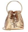 JIMMY CHOO BON BON EMBELLISHED BUCKET BAG,P00480215