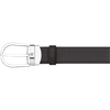 Montblanc Leather Horseshoe Belt In Black / Brown