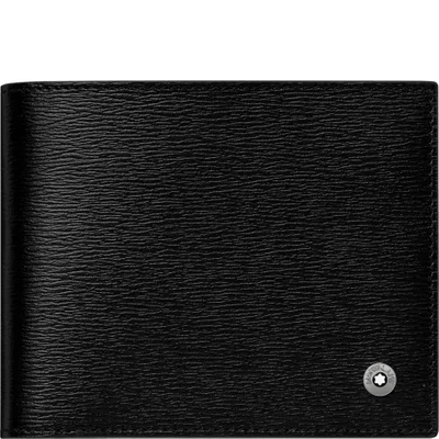 Montblanc 4810 Westside Wallet 6cc Money Clip Small In Black
