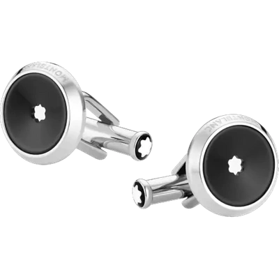 Montblanc Star Cufflinks In Black