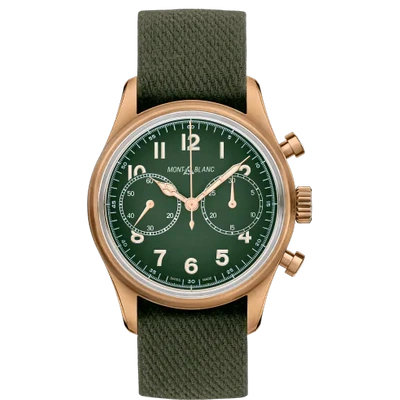 Montblanc 1858 Automatic Chronograph Limited Edition In Green