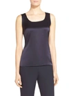 St John Caviar Collection Liquid Satin Tank In Navy