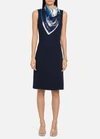 ST. JOHN DUO MILANO A-LINE DRESS