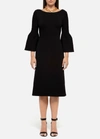 ST JOHN SCULPTURAL MILANO KNIT DRESS